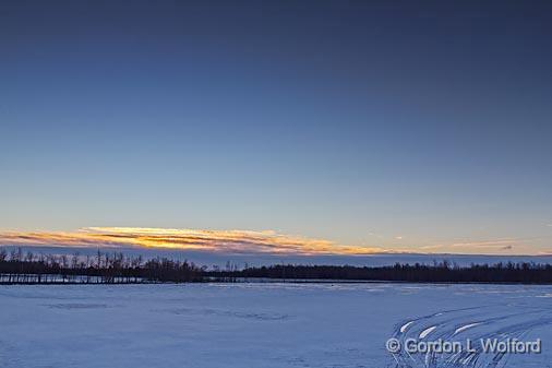 Nor'western Edge Of A Nor'easter_04170.jpg - Frozen Irish Creek photographed at sunrise near Jasper, Ontario, Canada.